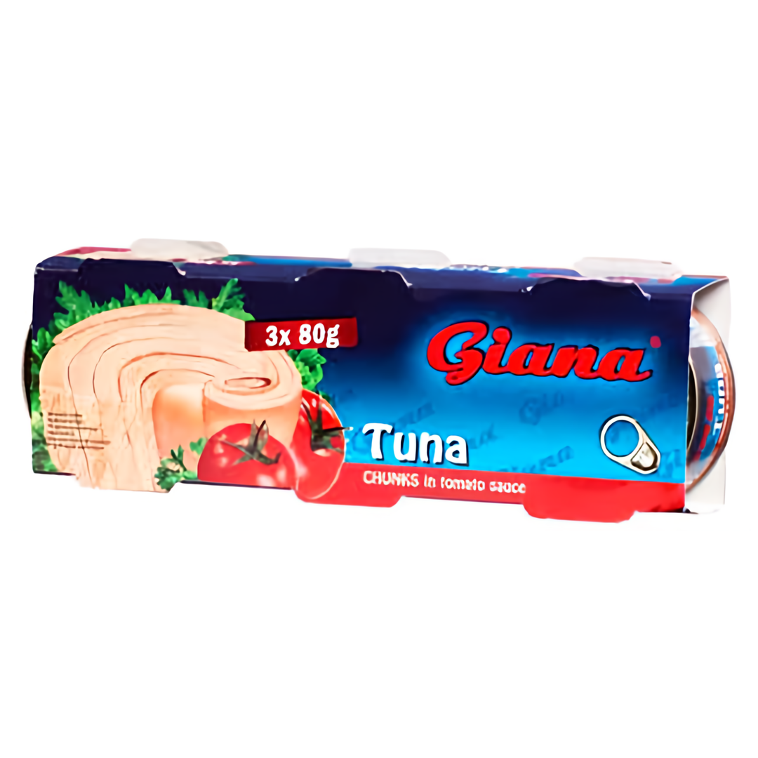 Giana Tuňák kousky v rajčatové omáčce tripack 3x80g