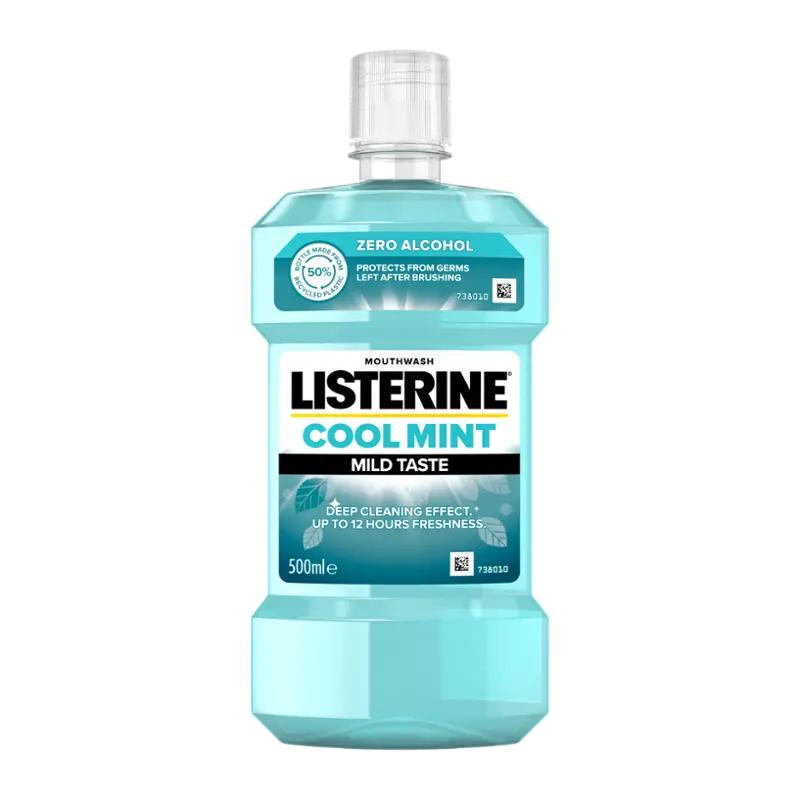 Listerine Ústní voda Cool Mint Mild Taste, 500 ml