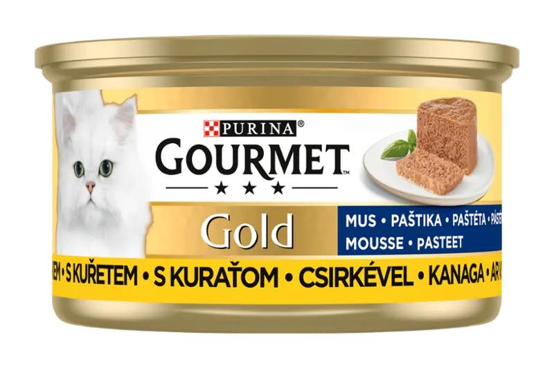 Gourmet Gold Paštika pro kočky s kuřetem, 85 g