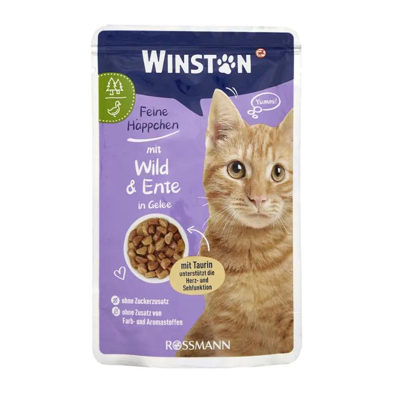 Winston Kapsička pro kočky zvěřina s kachním v želé, 100 g