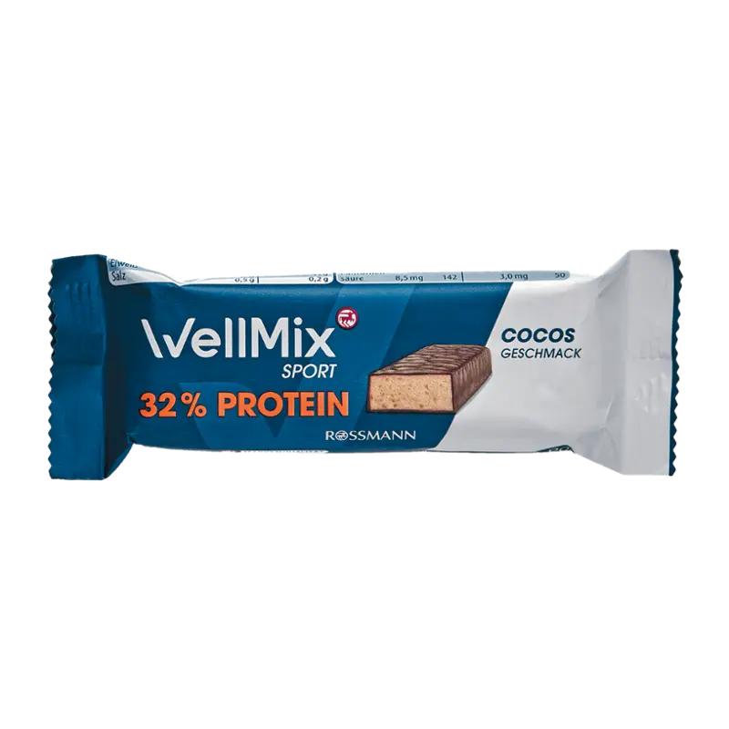 WellMix Proteinová tyčinka v čokoládě s příchutí kokosu, 35 g