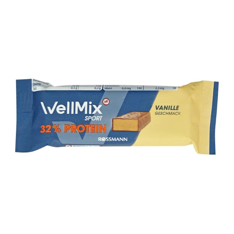 WellMix Proteinová tyčinka v čokoládě s příchutí vanilky, 35 g