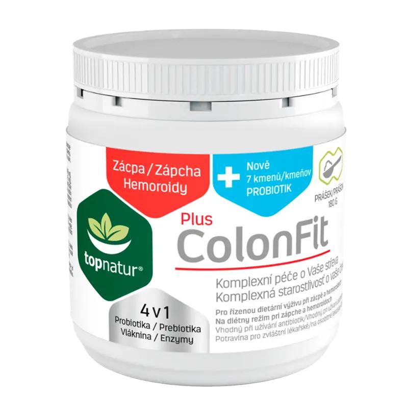Topnatur Prášek ColonFit+ proti zácpě a hemoroidům, doplněk stravy, 180 g