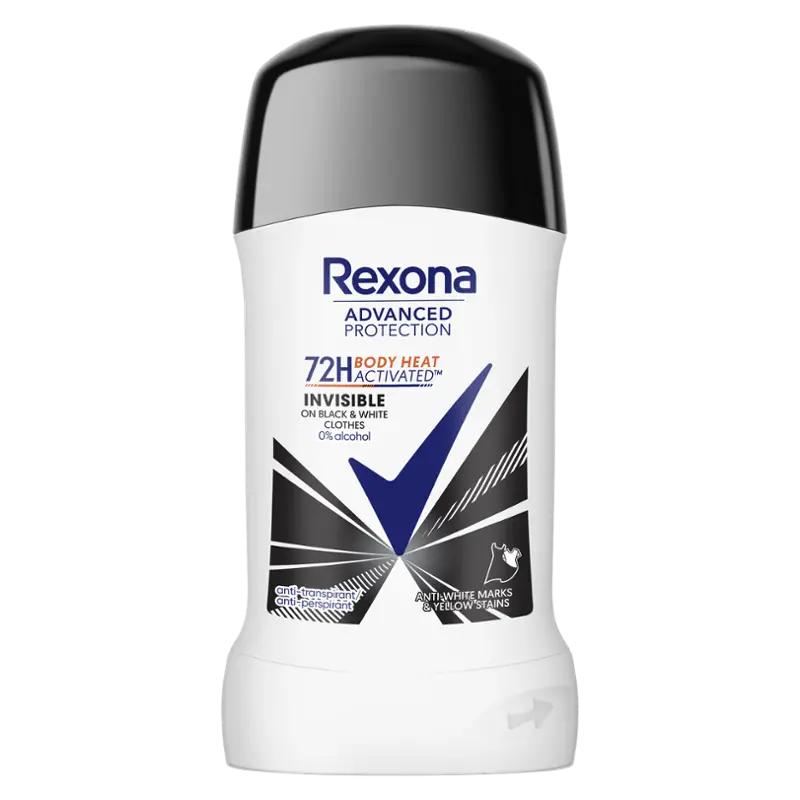 Rexona Tuhý antiperspirant Invisible Black & White, 50 ml