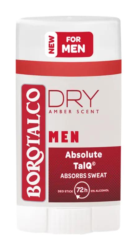 Borotalco Deodorant tuhý pro muže Dry Amber Scent, 40 ml