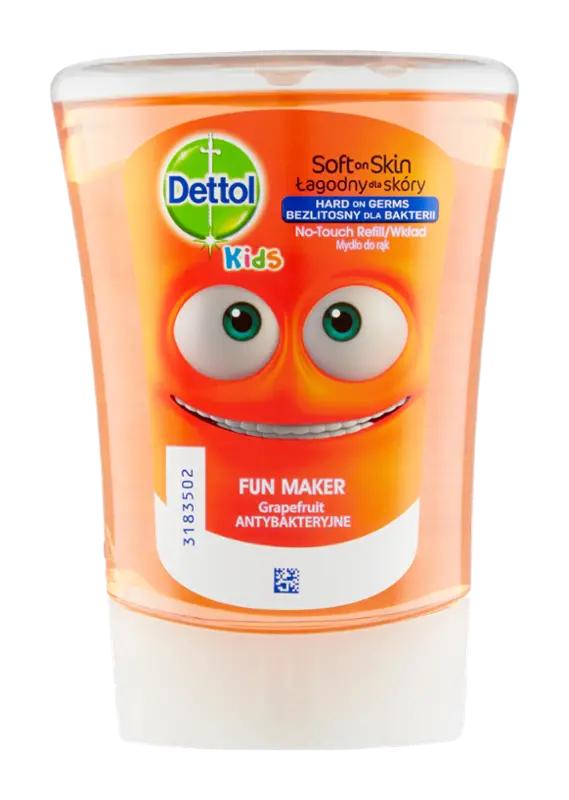 Dettol Kids Tekuté mýdlo náplň do bezdotykového dávkovače Bavič grapefruit, 250 ml
