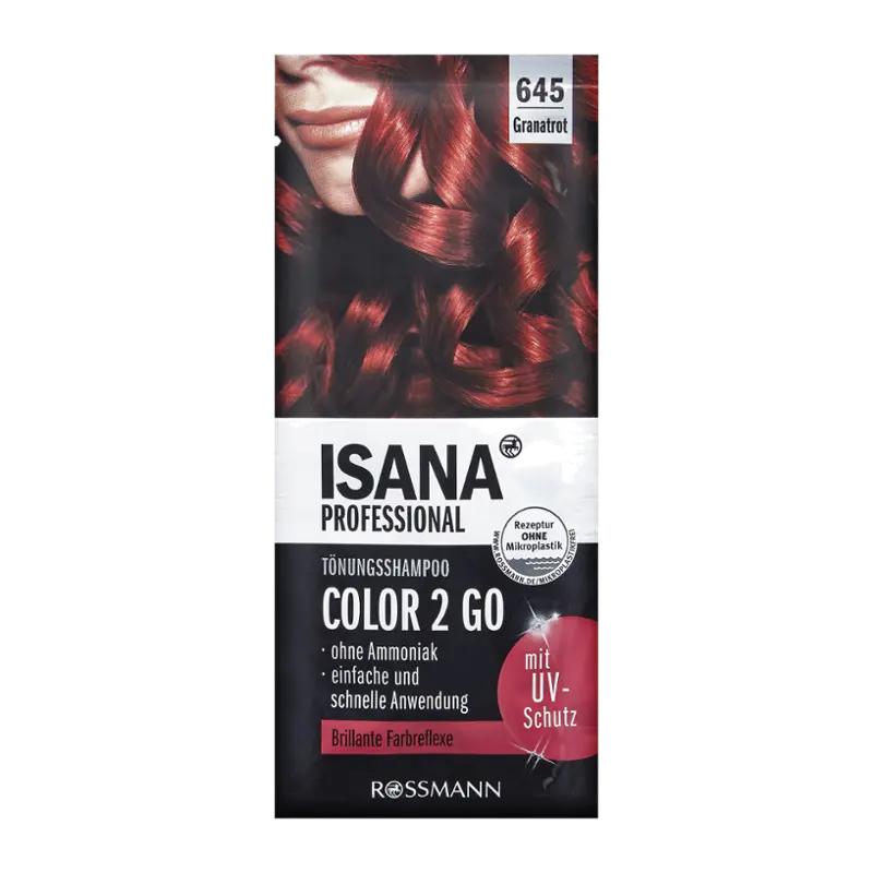 ISANA Professional Tónovací šampon Color 2 Go granátově červená, 14 ml