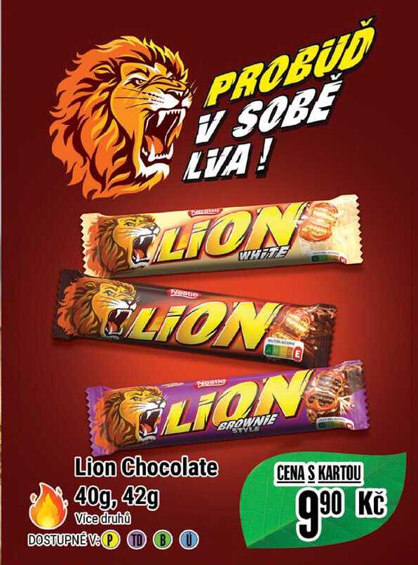 Lion Chocolate 40g, 42g 
