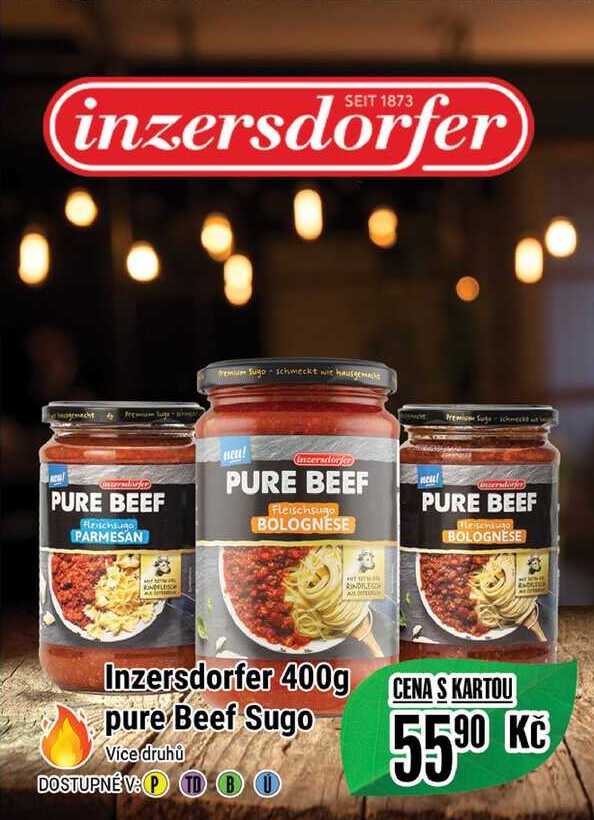 Inzersdorfer 400g pure Beef Sugo  