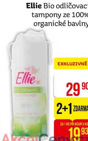 Ellie Bio odličovaci tampony ze 100% organické bavlny