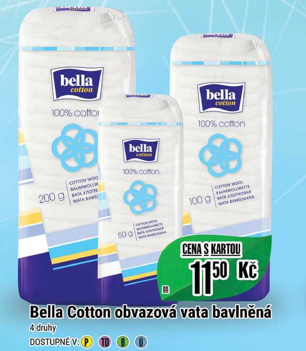 Bella Cotton obvazová vata bavlněná 