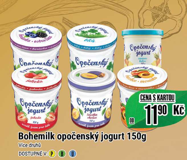 Bohemilk opočenský jogurt 150g 