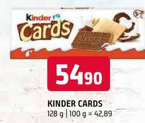 Kinder Cards 128 g 