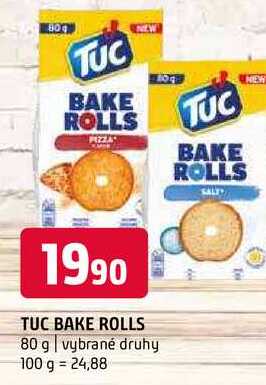 Tuc bake rolls 80g