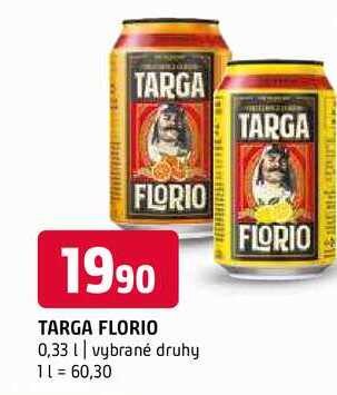 Targa florio 0,33l vybrané druhy