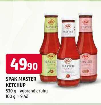 Spak master kečup 530g
