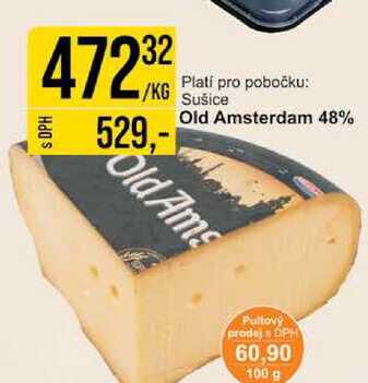 Platí pro pobočku sušice Old Amsterdam 48% 1kg 