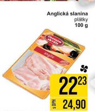 Anglická slanina plátky 100 g 