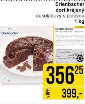 Erlenbacher dort krájený čokoládový s polevou 1 kg 