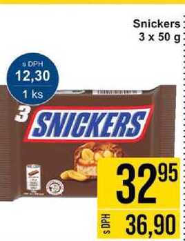 Snickers: 3 x 50 g