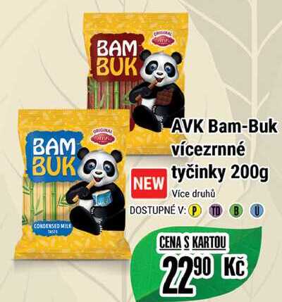 AVK Bam-Buk vícezrnné tyčinky 200g  