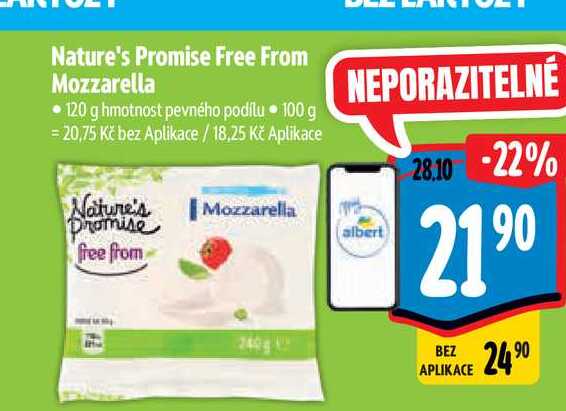 Nature's Promise Free From Mozzarella • 120 g 