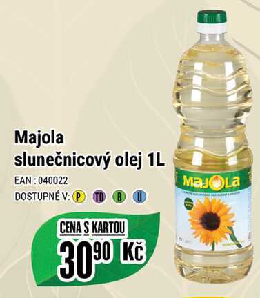 Majola slunečnicový olej 1L 