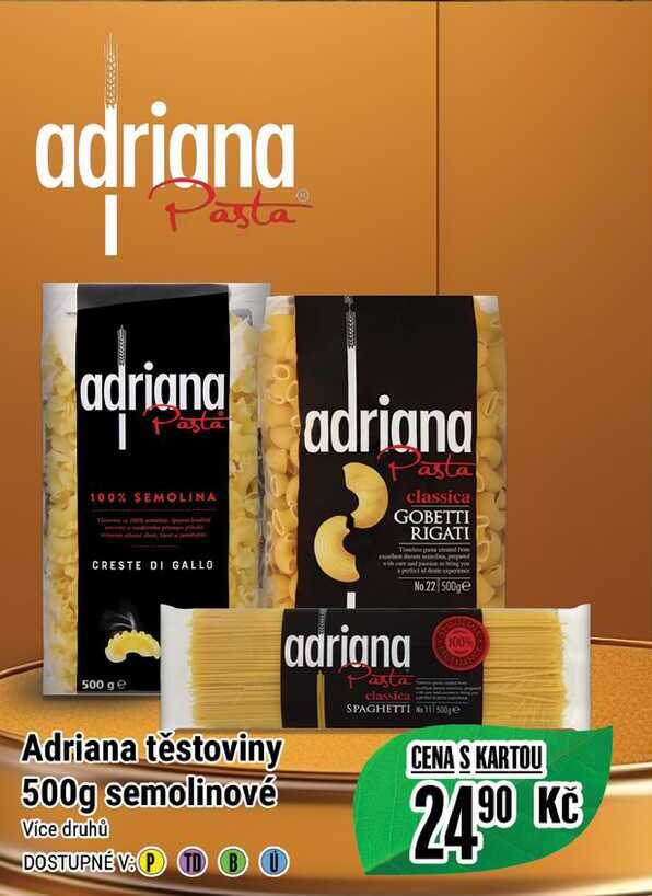 Adriana těstoviny 500g semolinové 