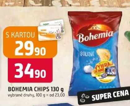 Bohemia Chips 130g, různé druhy