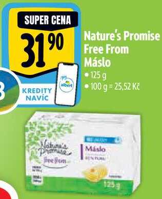 Nature's Promise Free From Máslo, 125 g 
