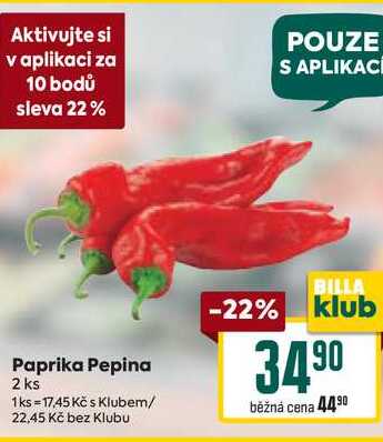 Paprika Pepina 2 ks
