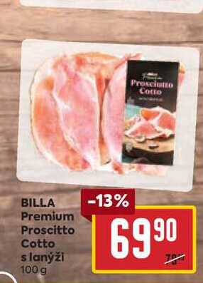 BILLA Premium Proscitto Cotto slanýži 100 g
