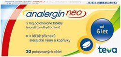 Analergin Neo 5 mg 20 potahovaných tablet