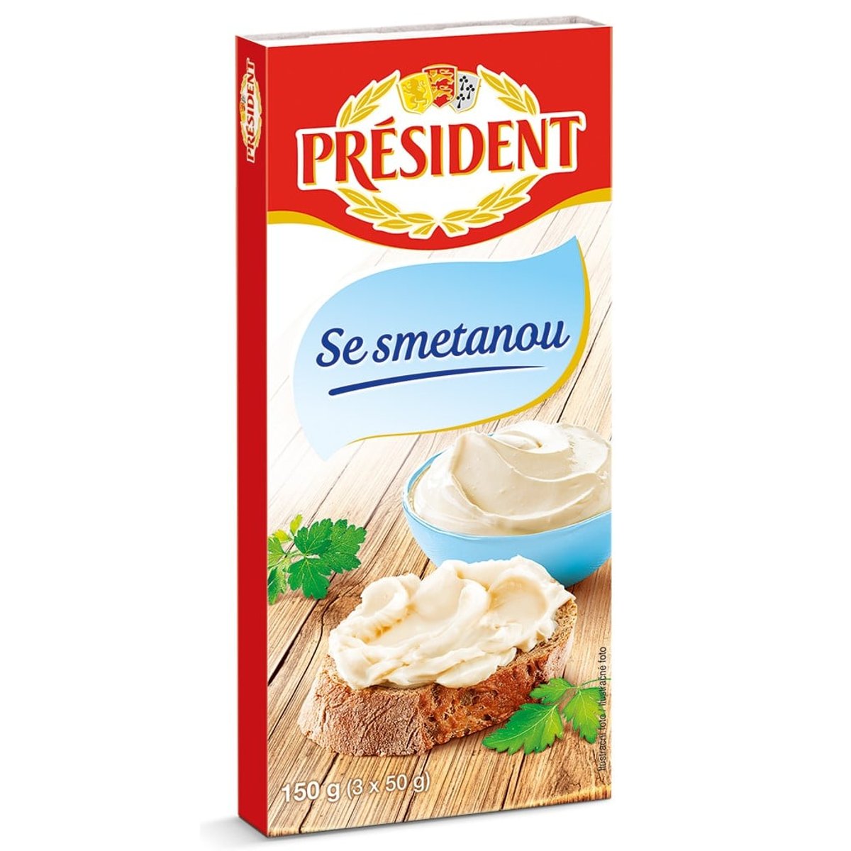 Président Tavený sýr se smetanou