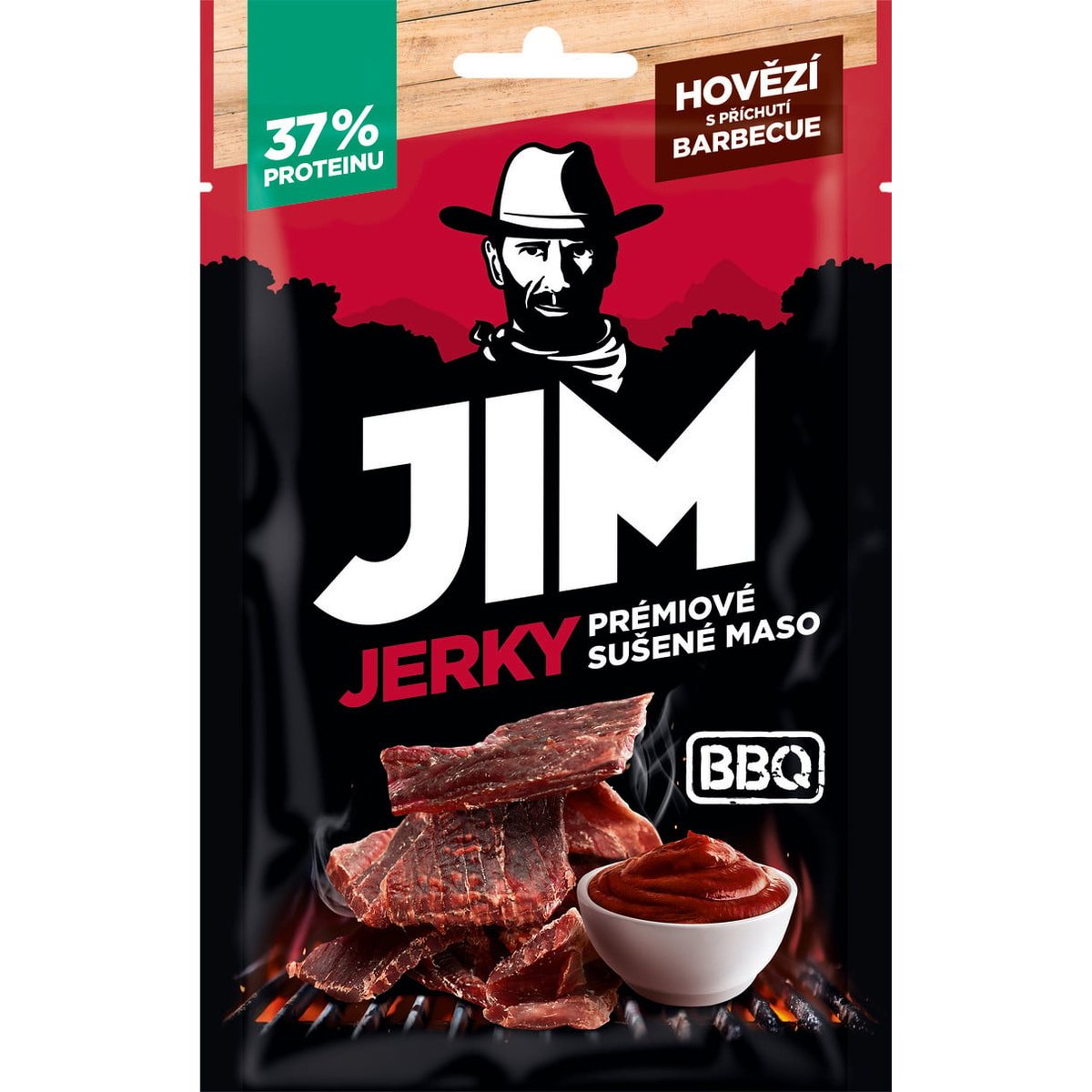 Jim Jerky hovězí BBQ