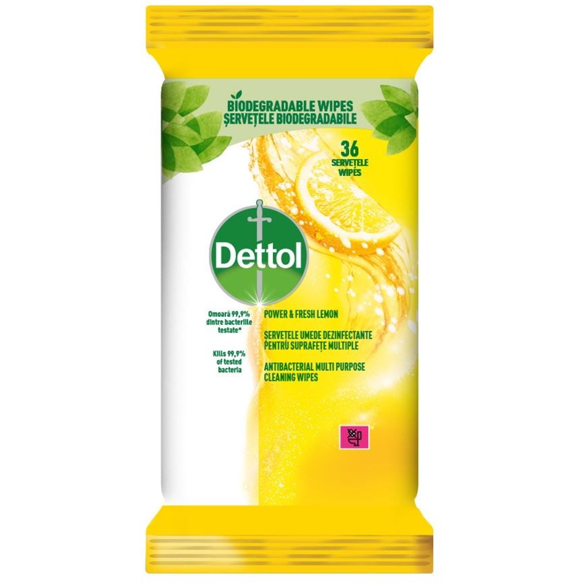 Dettol Antibakteriální ubrousky na povrchy citron a limeta