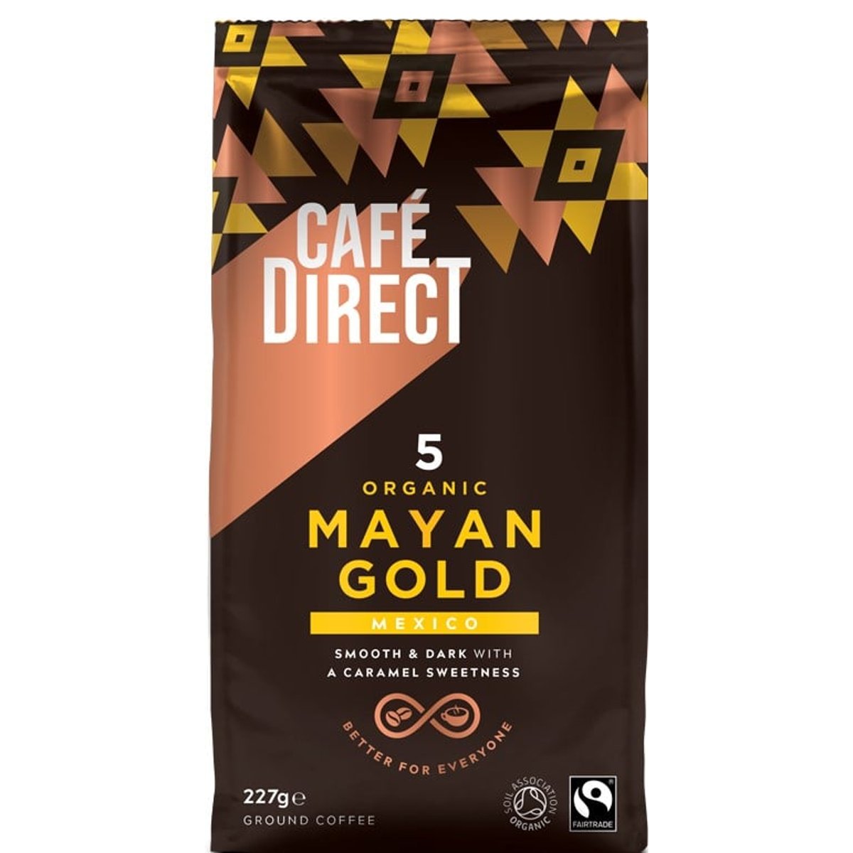 Cafédirect BIO Mayan Gold Mexiko SCA 82 mletá káva