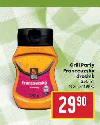 Grill Party Francouzský dresink 250 ml 
