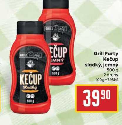 Grill Party Kečup sladký, jemný 500 g 