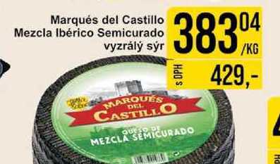 Marqués del Castillo Mezcla Ibérico Semicurado vyzrálý sýr 1kg
