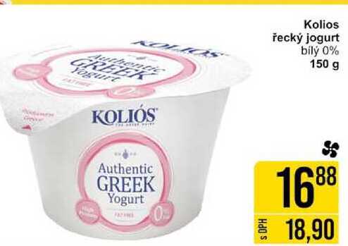 Kolios řecký jogurt bílý 0% 150 g 