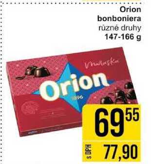 Orion bonboniera různé druhy 147-166 g