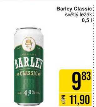 Barley Classic světlý ležák 0,5l
