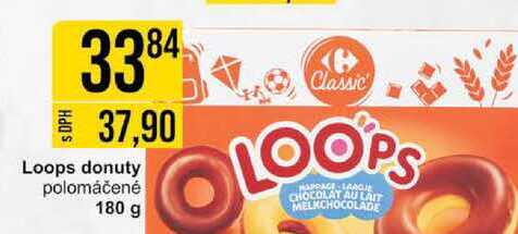 Loops donuty polomáčené 180 g