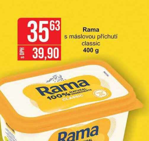 Rama s máslovou příchutí classic 400 g