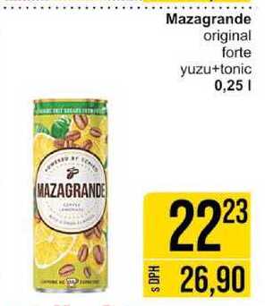 Mazagrande original forte yuzu+tonic 0,25l