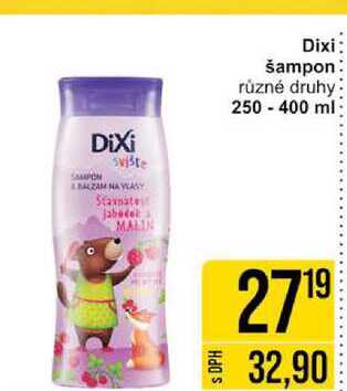 Dixi šampon různé druhy 250-400 ml 