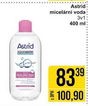 Astrid micelární voda 3v1 400 ml 