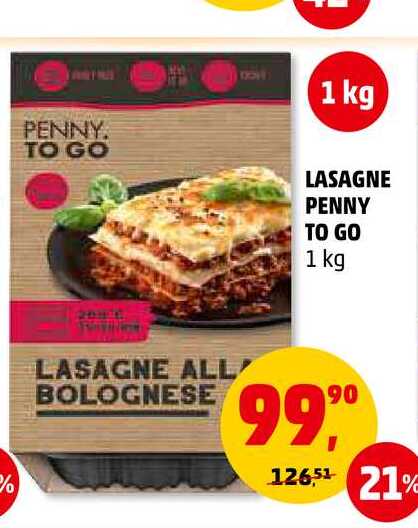 LASAGNE PENNY TO GO, 1 kg