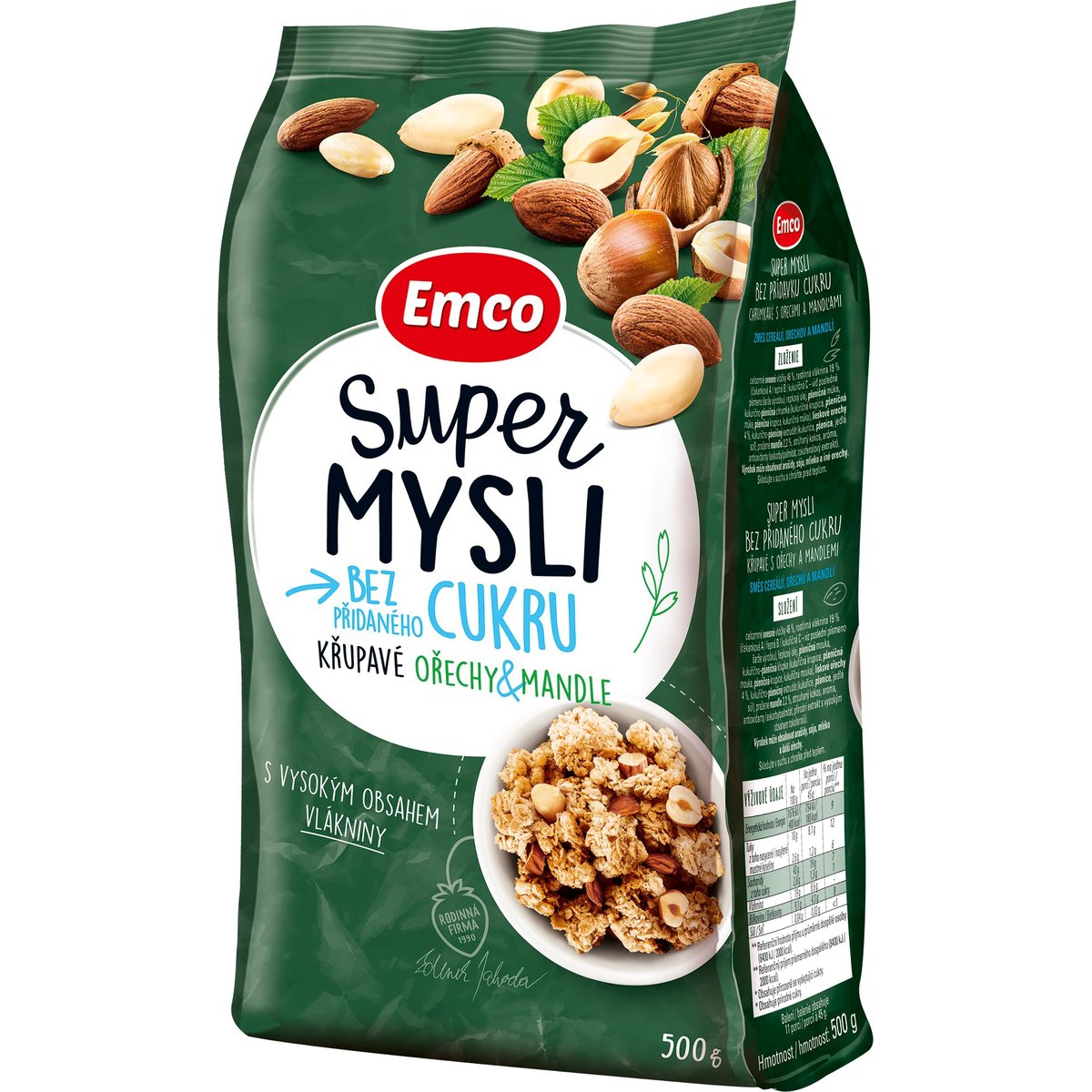 Emco Super mysli bez přidaného cukru Ořechy & mandle